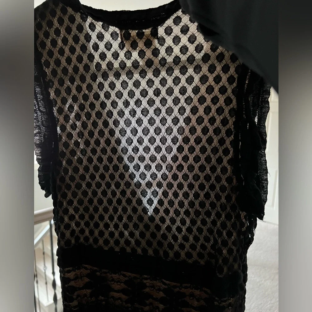 Max Studio Black Dress Sz M - Picture 7 of 9